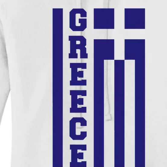 Greece Greek Flag Heart Women's Pullover Hoodie