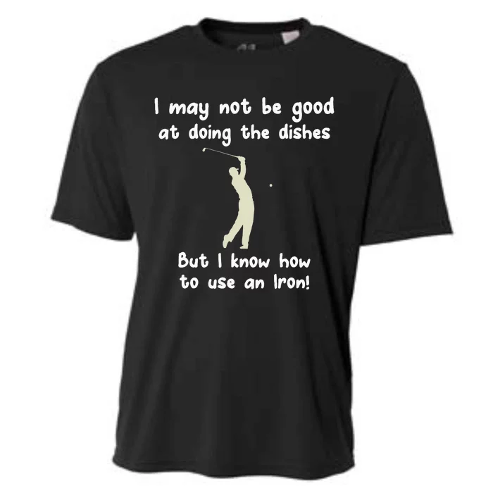 Golf Gag Fun Vintage Golfing Iron Pun Joke Golfer Cooling Performance Crew T-Shirt