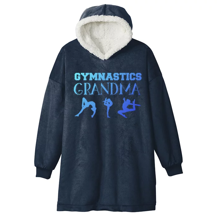 Gymnastics Grandma For Grandmothers Great Gift Hooded Wearable Blanket