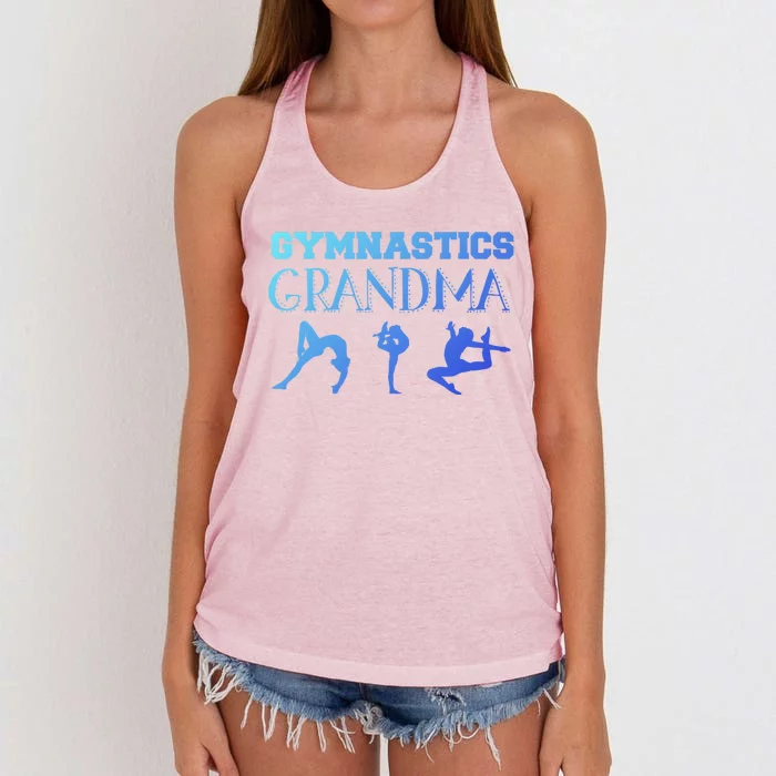 Gymnastics Grandma For Grandmothers Great Gift Women's Knotted Racerback Tank