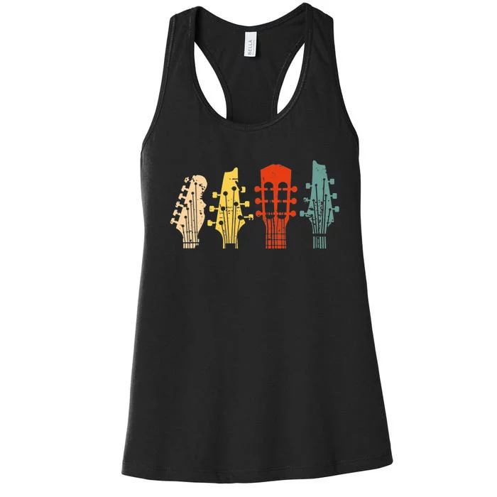 Guitar Gift For Women Music Band Guitarist Stuff Women's Racerback Tank