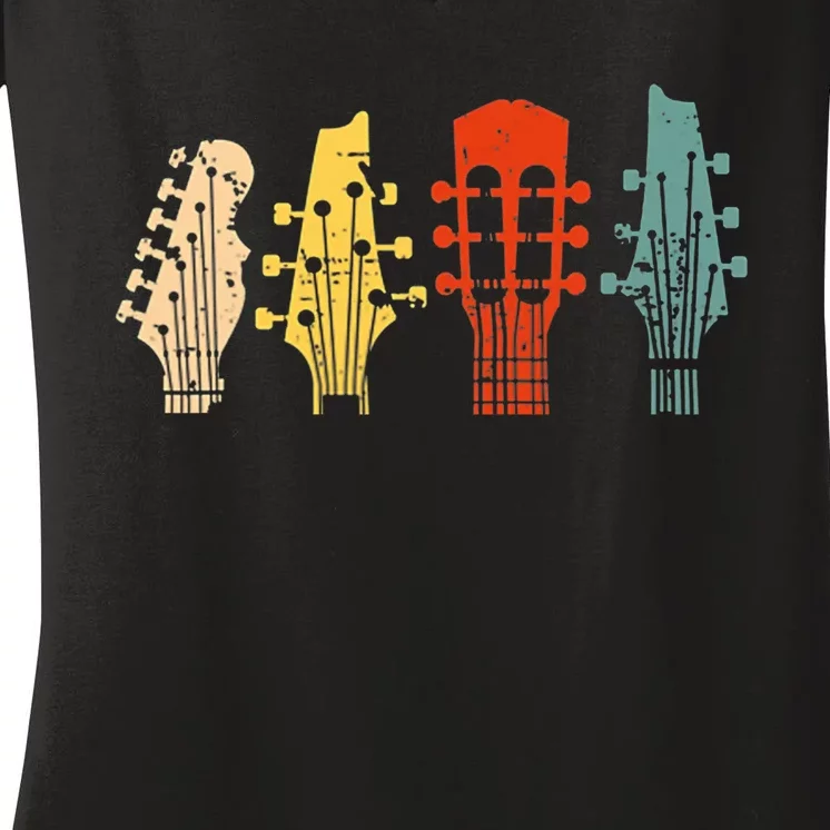 Guitar Gift For Women Music Band Guitarist Stuff Women's V-Neck T-Shirt