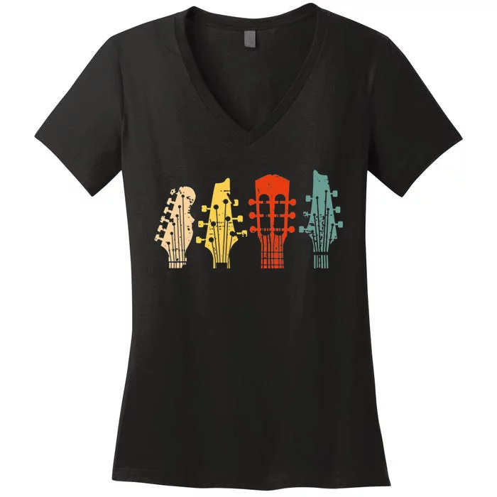 Guitar Gift For Women Music Band Guitarist Stuff Women's V-Neck T-Shirt