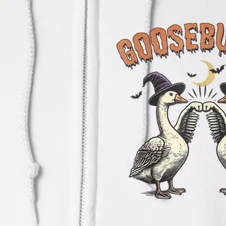 Goosebumps Geese Funny Halloween Witches Hat Full Zip Hoodie