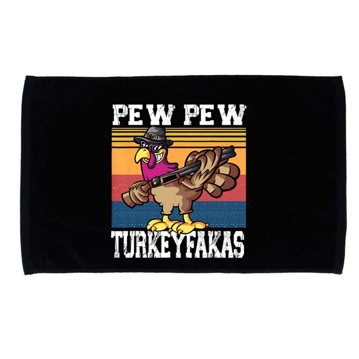 God Guns Feasting Pumpkin Turkey Cool Thanksgiving Gifts Microfiber Hand Towel