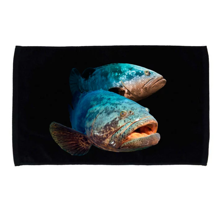 Goliath Grouper Fish Microfiber Hand Towel