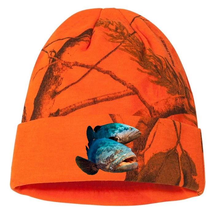 Goliath Grouper Fish Kati - 12in Camo Beanie