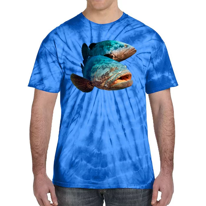 Goliath Grouper Fish Tie-Dye T-Shirt