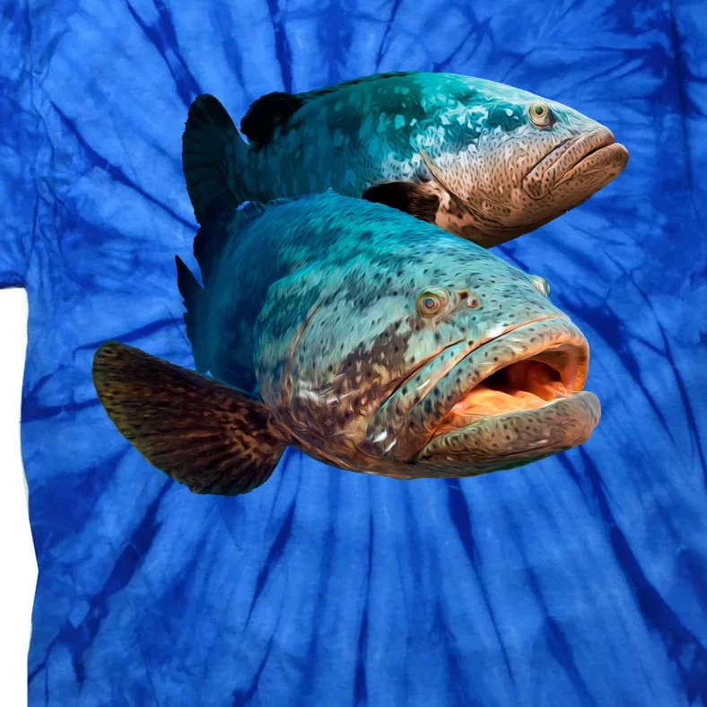 Goliath Grouper Fish Tie-Dye T-Shirt