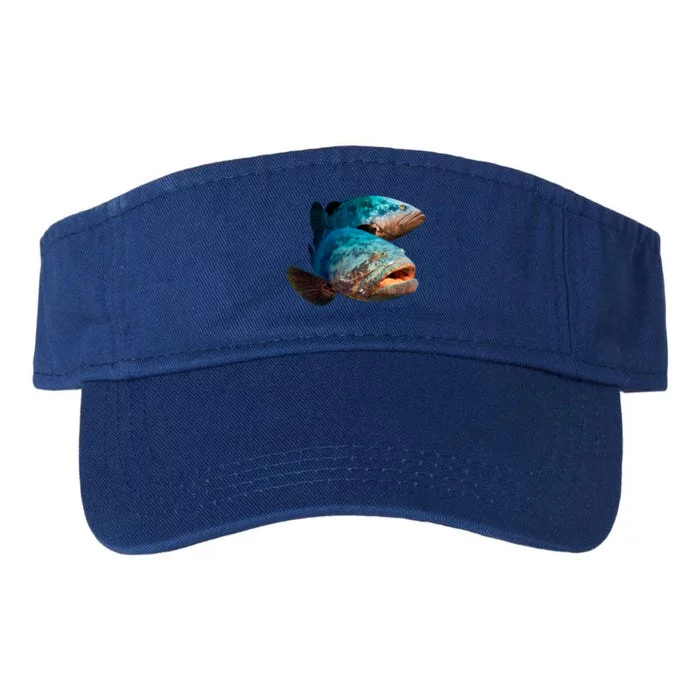 Goliath Grouper Fish Valucap Bio-Washed Visor