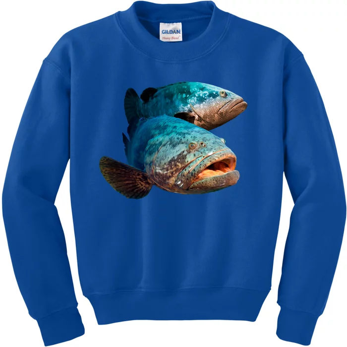 Goliath Grouper Fish Kids Sweatshirt