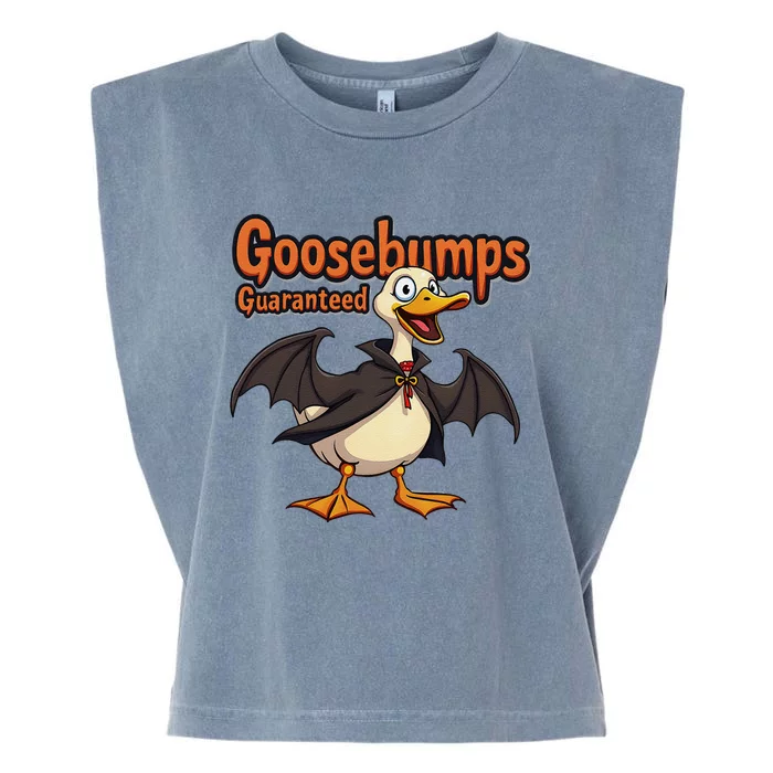 Goosebumps Guaranteed Funny Halloween Garment-Dyed Women's Muscle Tee