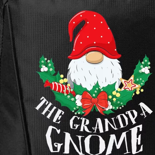 Grandpa Gnome Funny Matching Family Christmas Party Pajama City Backpack