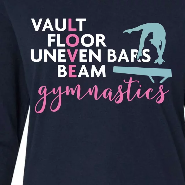 Gymnastics Gift For Girl Love Beam Gymnast Womens Cotton Relaxed Long Sleeve T-Shirt