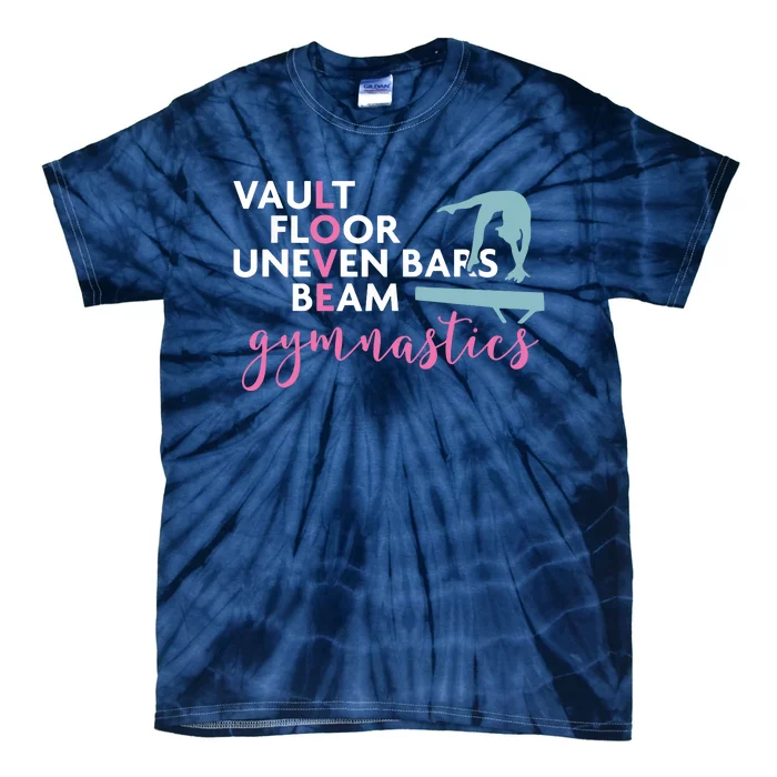 Gymnastics Gift For Girl Love Beam Gymnast Tie-Dye T-Shirt