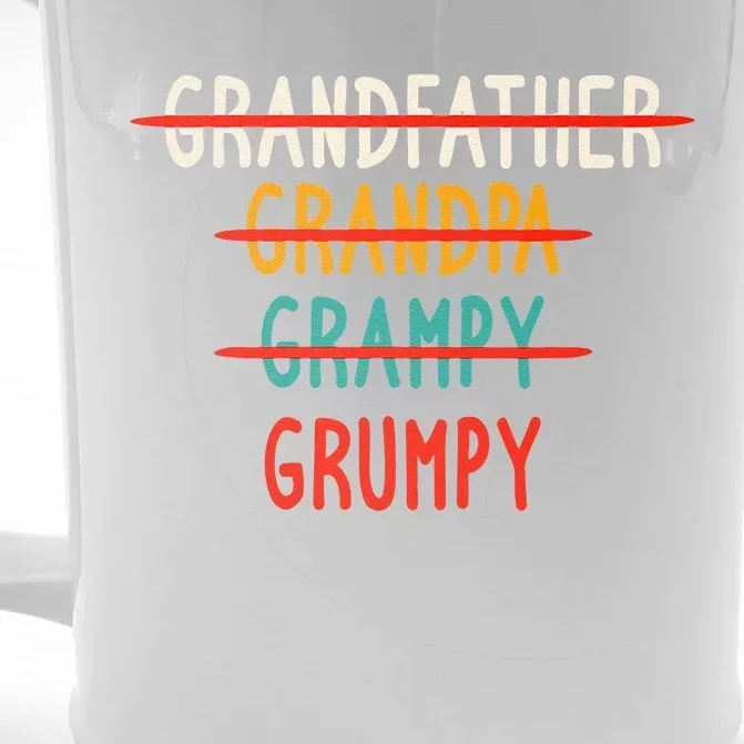 Grumpy Grandfather Fathers Day Front & Back Beer Stein