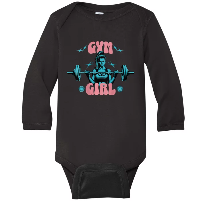 Gym Girl Fitness Workout Gym Wear For Women Baby Long Sleeve Bodysuit