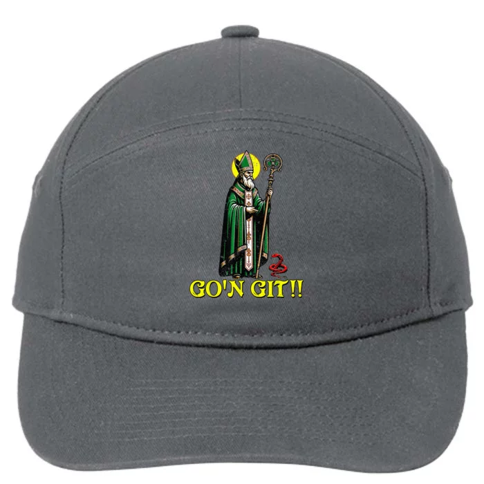 GOn Git Funny St Patricks Day Shamrock St Patty Party Irish 7-Panel Snapback Hat