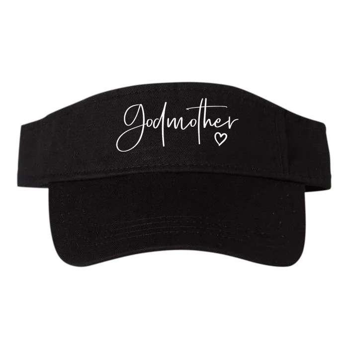 Godmother Gifts For Women Heart MotherS Day Godmother Valucap Bio-Washed Visor