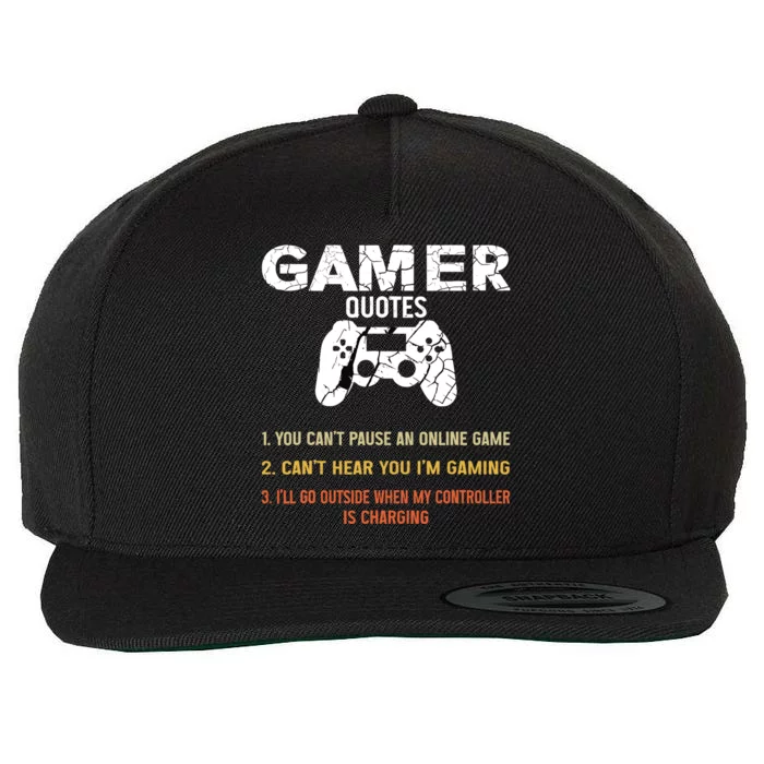 Gaming Gifts For Teenage Boy 816 Year Old Gamer Wool Snapback Cap