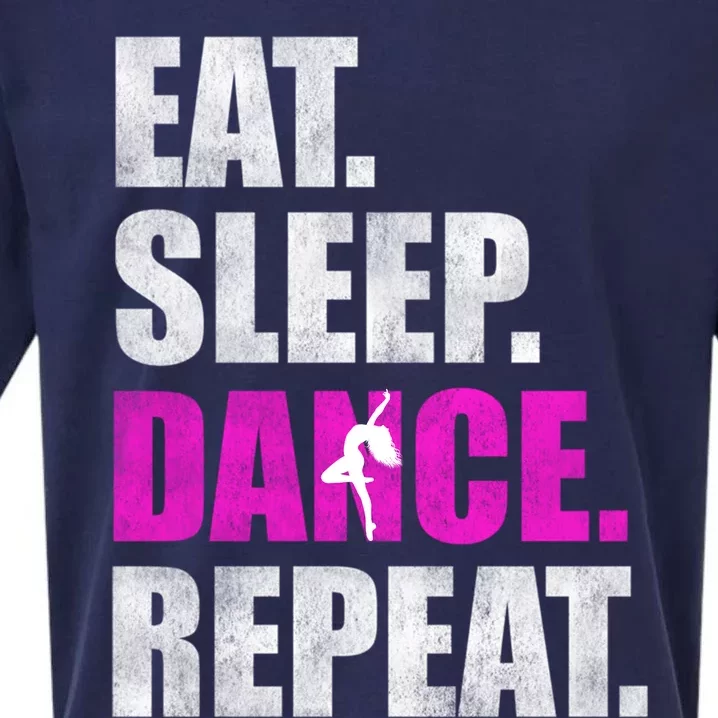 Great Gift For Love Dancer Eat Sleep Dance Repeat Sueded Cloud Jersey T-Shirt