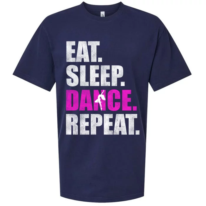 Great Gift For Love Dancer Eat Sleep Dance Repeat Sueded Cloud Jersey T-Shirt