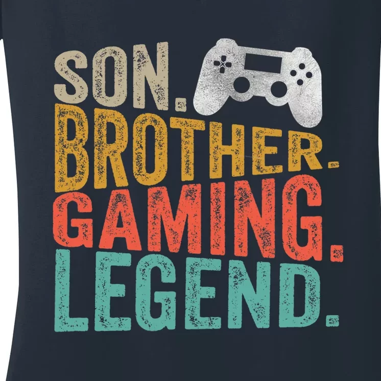 Gaming Gifts For Teenage Boy 8-16 Year Old Gamer Women's V-Neck T-Shirt