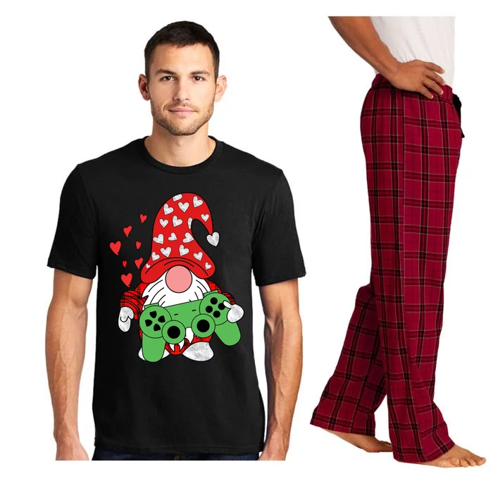 Gamer Gnome Funny Video Game Christmas Gift Pajama Set