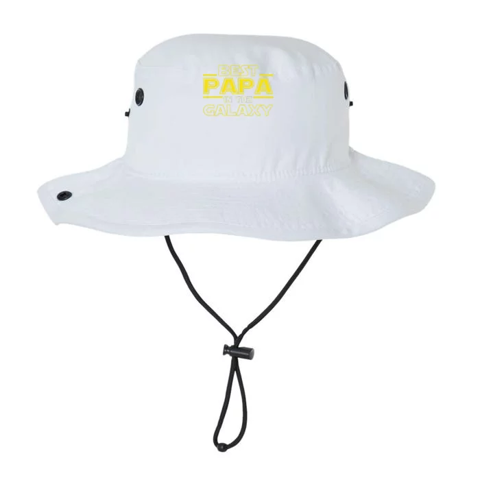 Grandpa Gift For Papa Best Papa In The Galaxy Legacy Cool Fit Booney Bucket Hat