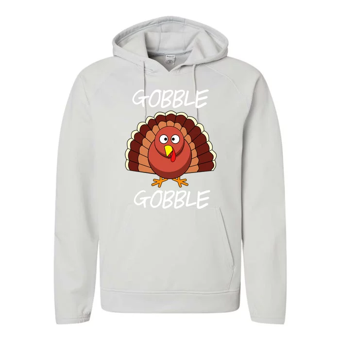 Gobble Gobble Funny Thanksgiving Gift Performance Fleece Hoodie