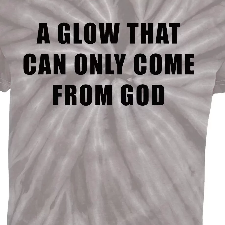 God’S Glow Funny And Inspirational Christian Quote Kids Tie-Dye T-Shirt