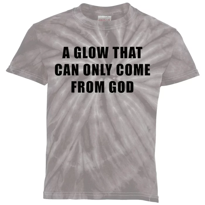 God’S Glow Funny And Inspirational Christian Quote Kids Tie-Dye T-Shirt