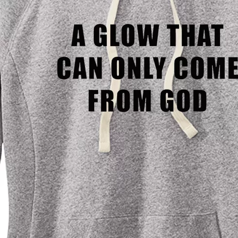 God’S Glow Funny And Inspirational Christian Quote Women's Fleece Hoodie