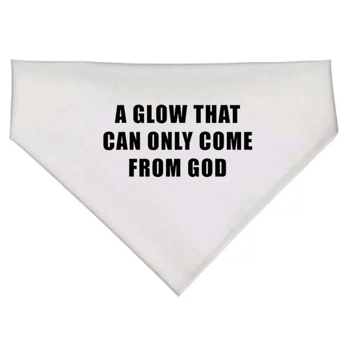 God’S Glow Funny And Inspirational Christian Quote USA-Made Doggie Bandana