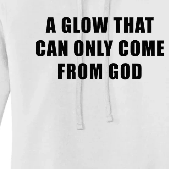 God’S Glow Funny And Inspirational Christian Quote Women's Pullover Hoodie