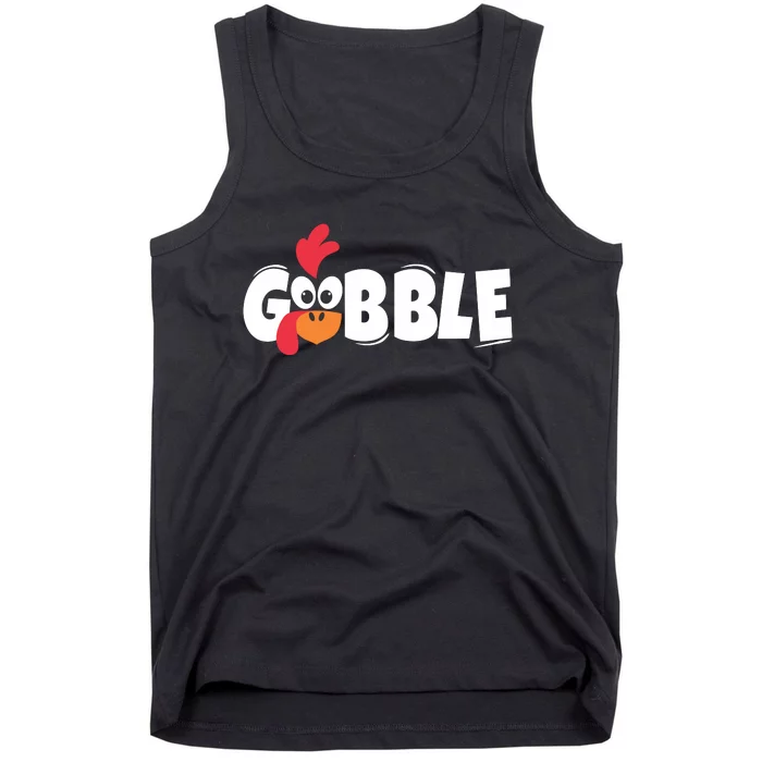 Gobble Gobble Funny Thanksgiving Turkey Tank Top