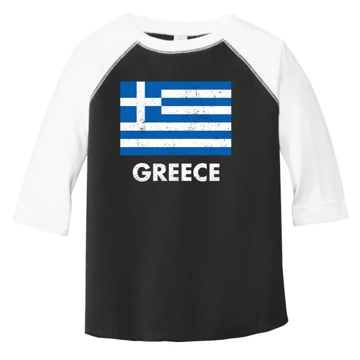 Greek Greece Flag Cool Gift Toddler Fine Jersey T-Shirt