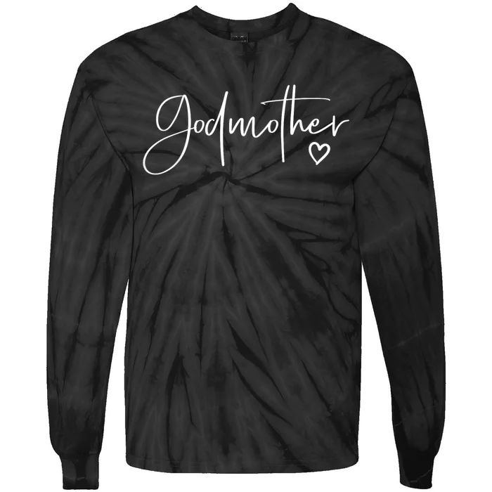 Godmother Gifts For Women Heart MotherS Day Godmother Tie-Dye Long Sleeve Shirt