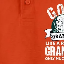 Golf Grandpa Funny Golfing Golfer Grandfather Dry Zone Grid Performance Polo