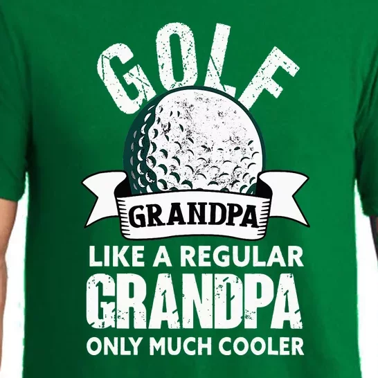 Golf Grandpa Funny Golfing Golfer Grandfather Pajama Set