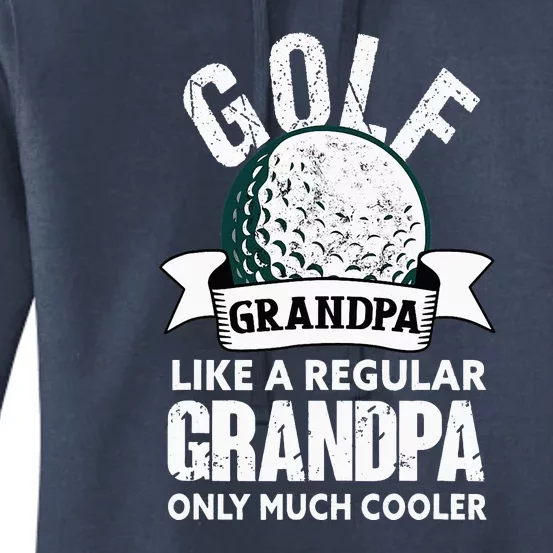 Golf Grandpa Funny Golfing Golfer Grandfather Women's Pullover Hoodie