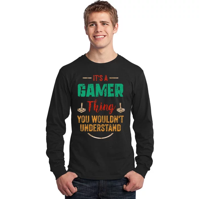 Gaming Gifts For Teenage 816 Year Old Christmas Gamer Tall Long Sleeve T-Shirt