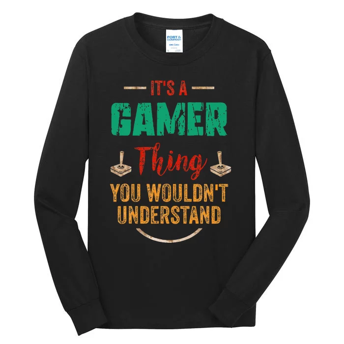 Gaming Gifts For Teenage 816 Year Old Christmas Gamer Tall Long Sleeve T-Shirt