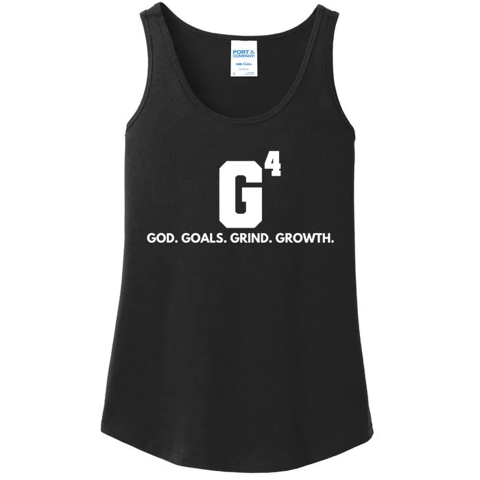 God Goals Grind Growth Ladies Essential Tank