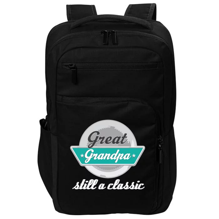 Great Grandpa Gifts Funny Fathers Day Vintage Impact Tech Backpack