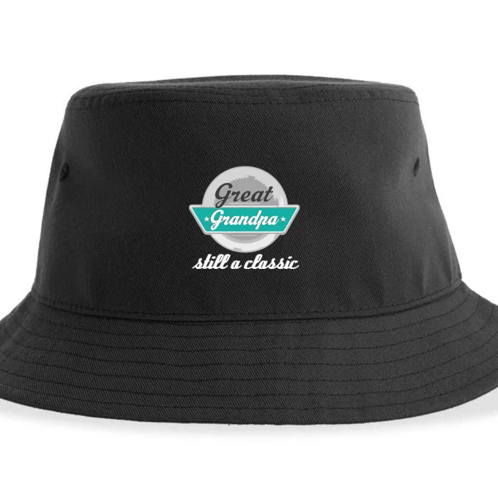 Great Grandpa Gifts Funny Fathers Day Vintage Sustainable Bucket Hat