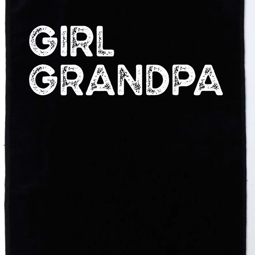 Girl Grandpa Grandfather Fathers Day Platinum Collection Golf Towel