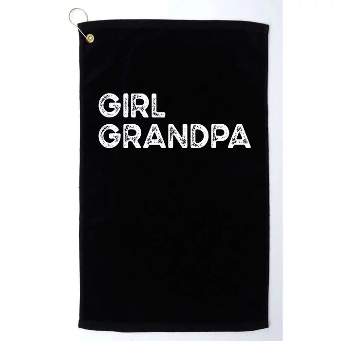 Girl Grandpa Grandfather Fathers Day Platinum Collection Golf Towel