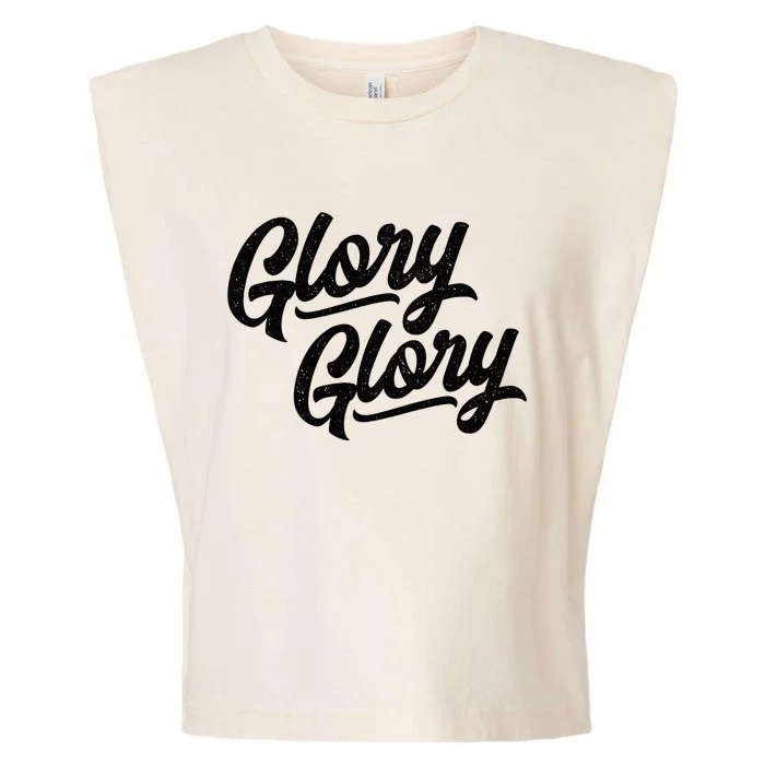 Glory Glory Georgia Rally Fight Song Garment-Dyed Women's Muscle Tee