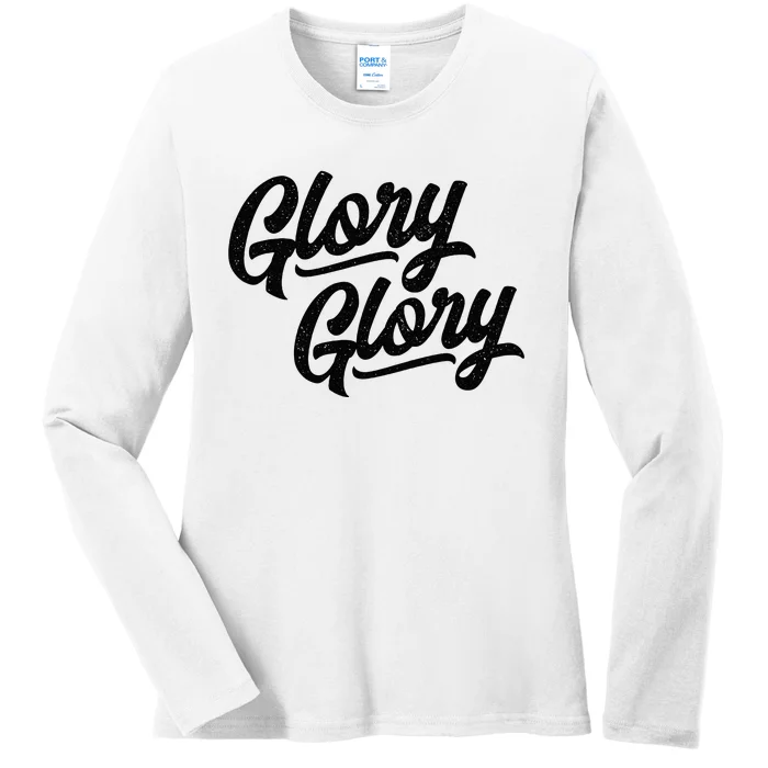 Glory Glory Georgia Rally Fight Song Ladies Long Sleeve Shirt